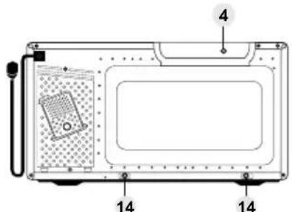 PANASONIC NN-GT66QM - Bouton d'ouverture de la porte - 2