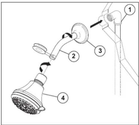 DELTA T13691 - Showerhead & Tub Spout Installation / Installation de la pomme de douche et du bec de baignoire / Instalación de la Cabeza de la Regadera y el Surtidor de la Bañera - 1