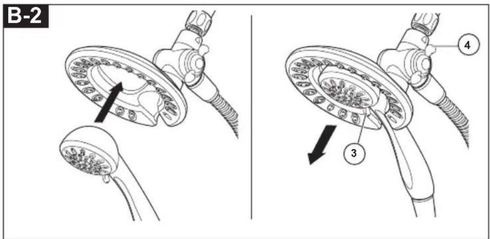 DELTA T14172 - INSTALLATION DE LA POMME DE DOUCHE : - 2