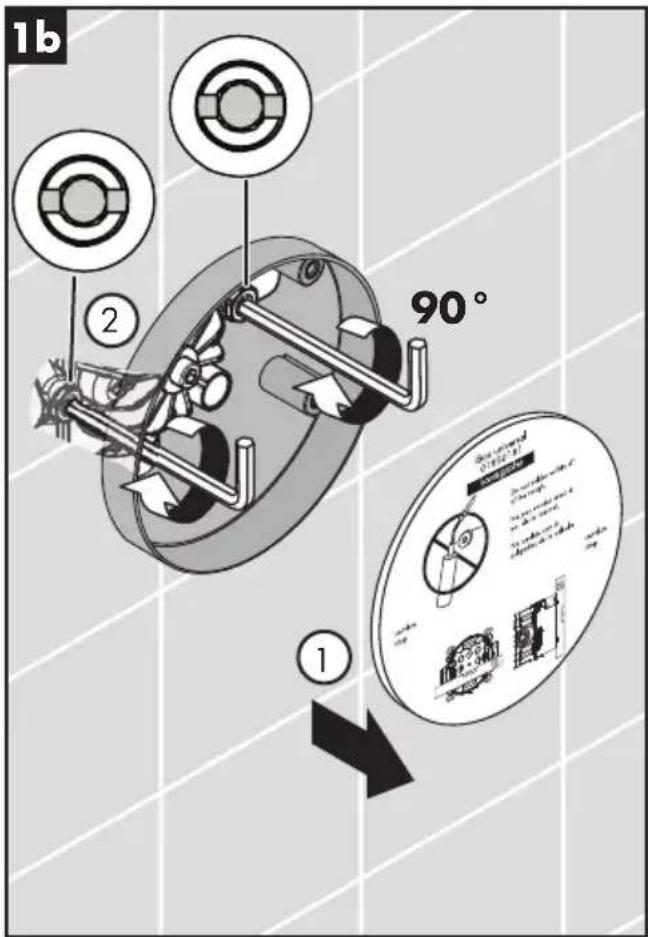Hansgrohe Joleena 04779820 - Flush the hot and cold supplies / Rincez les conduites d'alimentation de l'eau chaude et de l'eau froide / Lave los suministros frío y caliente - 1