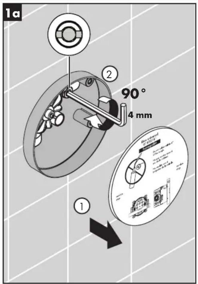 Hansgrohe Joleena 04779820 - Flush the hot and cold supplies / Rincez les conduites d'alimentation de l'eau chaude et de l'eau froide / Lave los suministros frio y caliente - 1