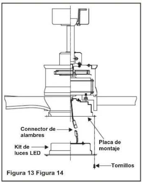 Progress Lighting P250002 - NOTA: Si no quieres instalar el kit de luces, saltar los pasos 9, y procede directamente con el paso 10. - 1