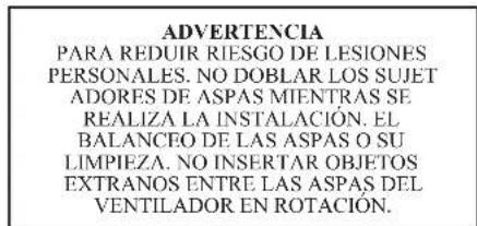 Progress Lighting P250036 - Balanceo de las Aspas - 1