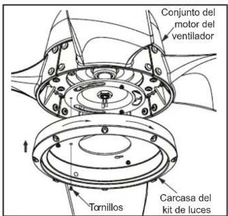 Progress Lighting P250009 - Cómo instalar la carcasa del kit de luces/ conjunto del soporte del kit de luces/pantalla de vidrio - 2