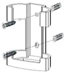 Progress Lighting P250009 - Montaje del soporte del control remoto - 2