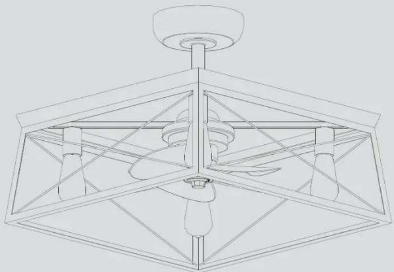 Progress Lighting P250067 - BRIARWOOD Ceiling Fan Installation Manual - 1