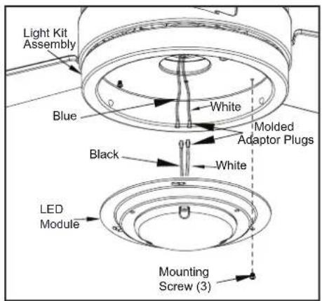 Progress Lighting P2555 - PERIODICALLY CHECK THE SHADE IS SEATED FULLY CLOCKWISE IN THE LIGHT KIT PAN ASSEMBLY - 2
