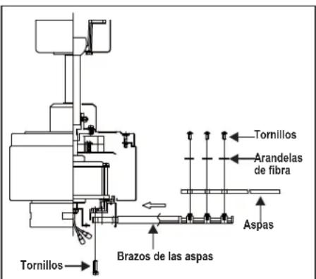 Progress Lighting P250024 - como montar las aspas del ventilador - 1