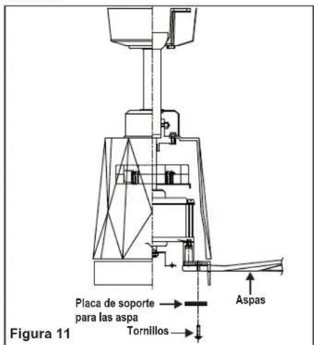 Progress Lighting P250038 - como montar las aspas del ventilador - 1