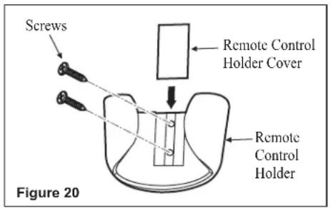 Progress Lighting P250038 - Installing the Remote Control Holder - 1
