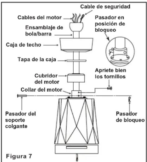 Progress Lighting P250038 - Colocacion del ventilador - 4