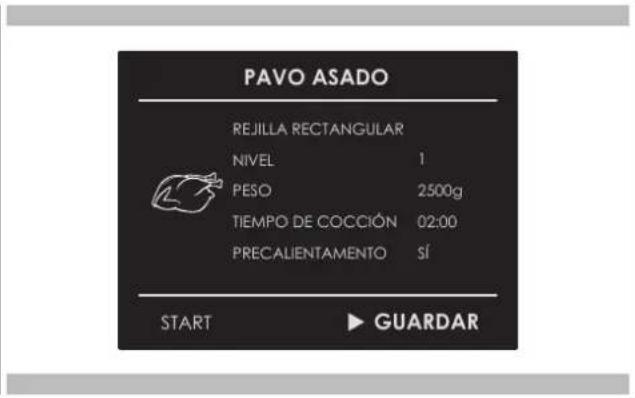 Fulgor Milano F6PSPD30S1 - Guardar una receta personalizada: - 3