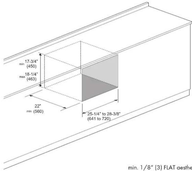Fulgor Milano F6PSPD30S1 - Dimensions and Cabinet Requirements - 5