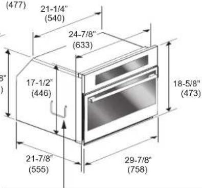 Fulgor Milano F6PSPD30S1 - Dimensiones y requisitos del gabinete - 8