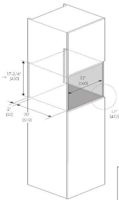 Fulgor Milano F6PSPD30S1 - Dimensions and Cabinet Requirements - 2