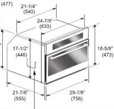 Fulgor Milano F6PSPD30S1 - Dimensions and Cabinet Requirements - 8