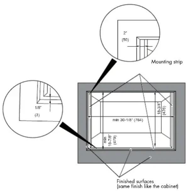 Fulgor Milano F6PSPD30S1 - FLUSHMOUNT INSTALLATION - 2