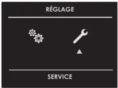 RÉGLAGE SERVICE