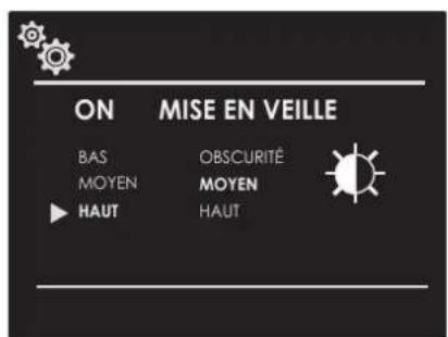 ON MISE EN VEILLE BAS OBSCURITÉ MOYEN MOYEN HAUT HAUT