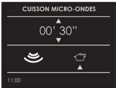 CUISSON MICRO-ONDES 00' 30" 11:00