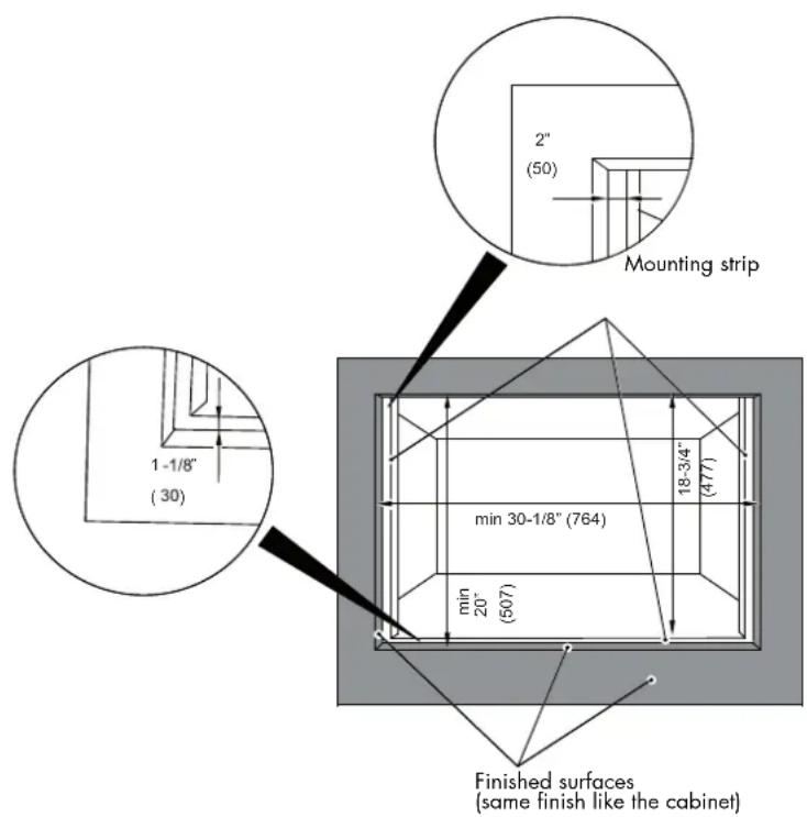 Fulgor Milano F7DSPD30S1 - FLUSHMOUNT INSTALLATION - 2