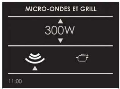 MICRO-ONDES ET GRILL 300W Time 11:00