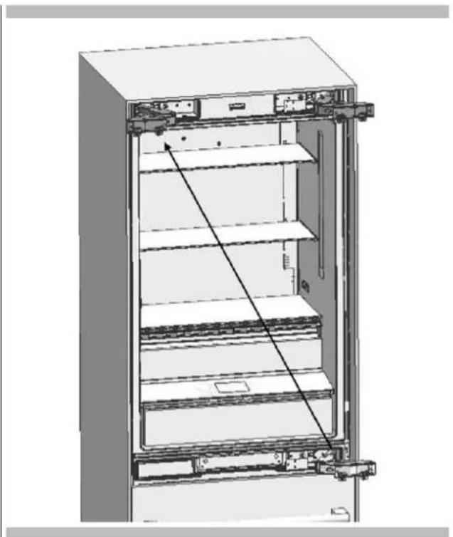 Fulgor Milano FM4BM30FBI - Replacing the hinges - 3