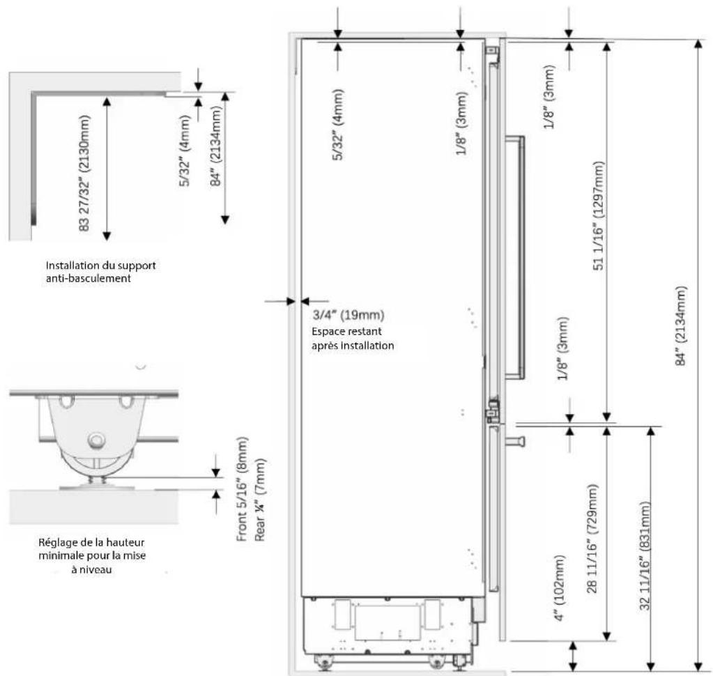 Fulgor Milano FM4BM30FBI - Dimensions du produit - 8