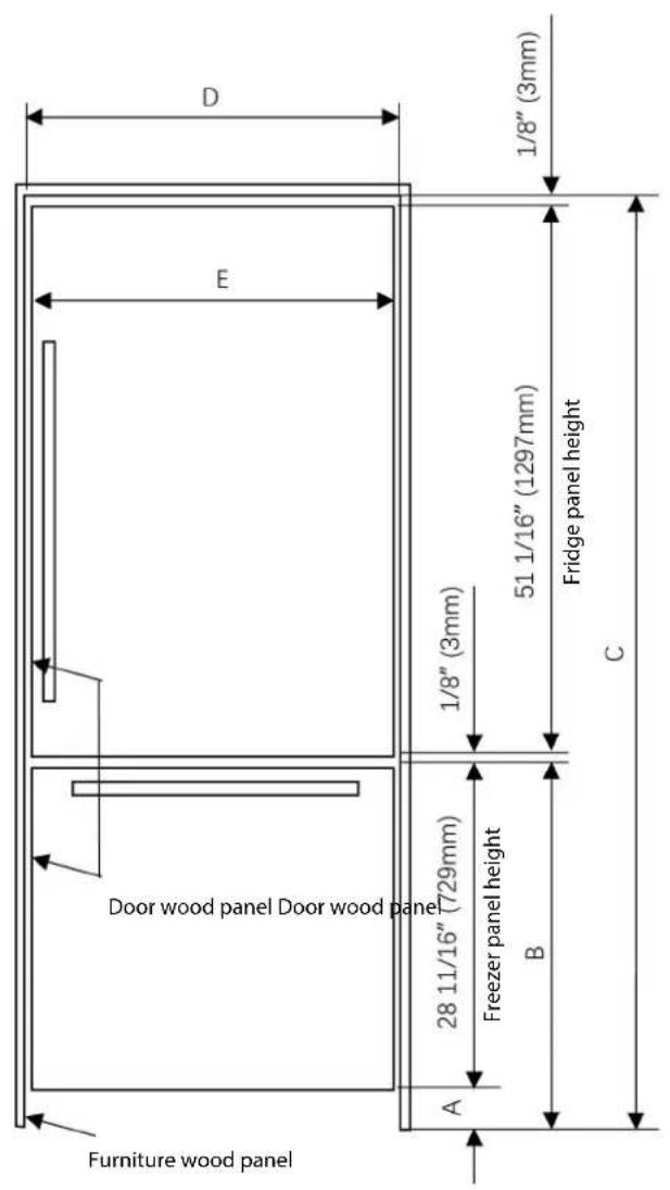 Fulgor Milano FM4BM30FBI - Product dimensions - 13
