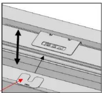 Fulgor Milano FM4BM30FBI - How to align the freezing door overlay panel to the lower section - 3