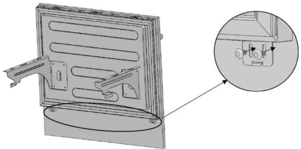 Fulgor Milano FM4BM30FBI - Comment aligner le panneau de recouvrement de la porte de congélation sur la section inférieure - 4