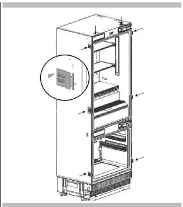 Fulgor Milano FM4BM30FBI - Attaching the Cabinet Connection Brackets - 1