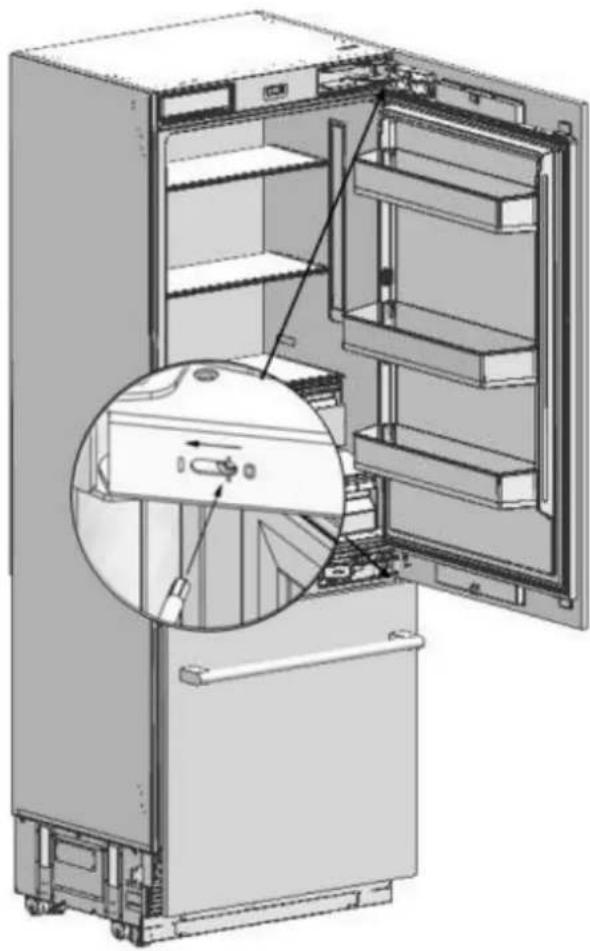 Fulgor Milano FM4BM30FBI - Adjusting the strength of the hinges - 2