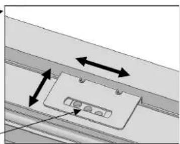 Fulgor Milano FM4BM30FBI - How to align the freezing door overlay panel to the lower section - 2