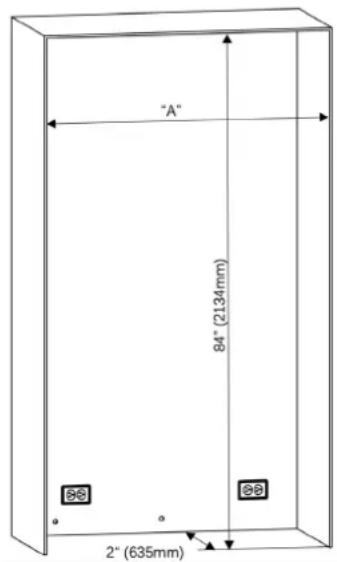 Fulgor Milano FM4BM30FBI - Cabinet Dimensions - 1
