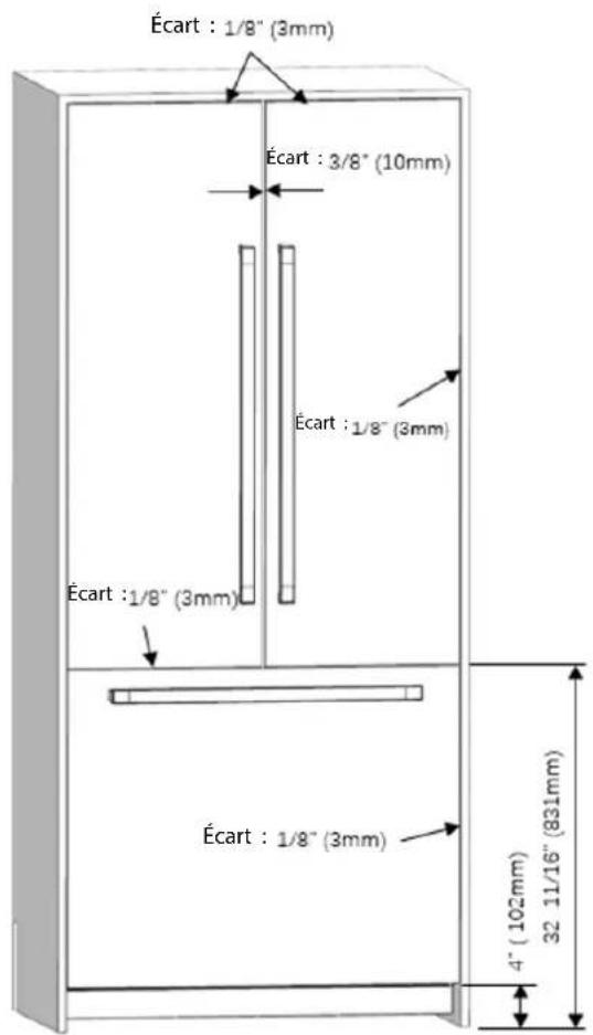 Fulgor Milano FM4BM30FBI - Dimensions du produit - 12