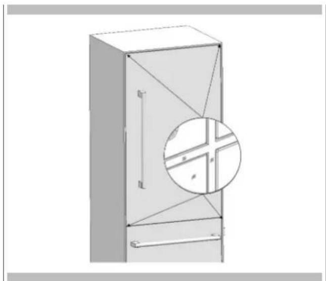 Fulgor Milano FM4BM30FBI - Adjusting the Appliance with Respect to the Side Walls - 1