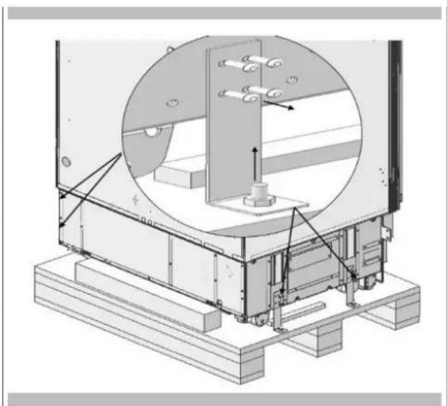 Fulgor Milano FM4BM30FBI - Taking the Refrigerator from the Wooden Pallet - 2