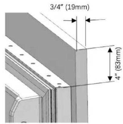 Fulgor Milano FM4BM30FBI - Product dimensions - 9