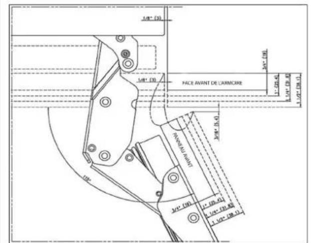 Fulgor Milano FM4BM30FBI - Choix de l'épaissur de la porte - 1