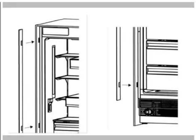 Fulgor Milano FM4BM30FBI - Attaching the decorative trim parts - 1