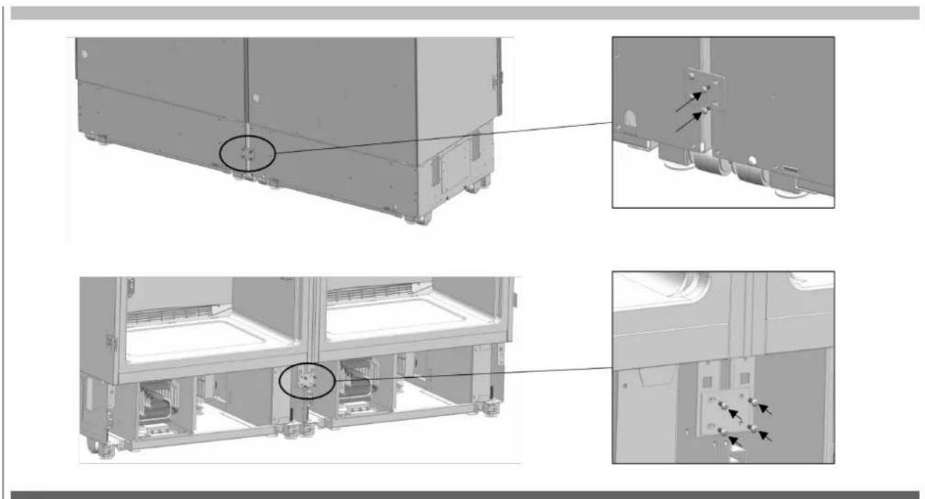 Fulgor Milano FM4BM30FBI - Attaching the fasteners and connecting bracket - 3