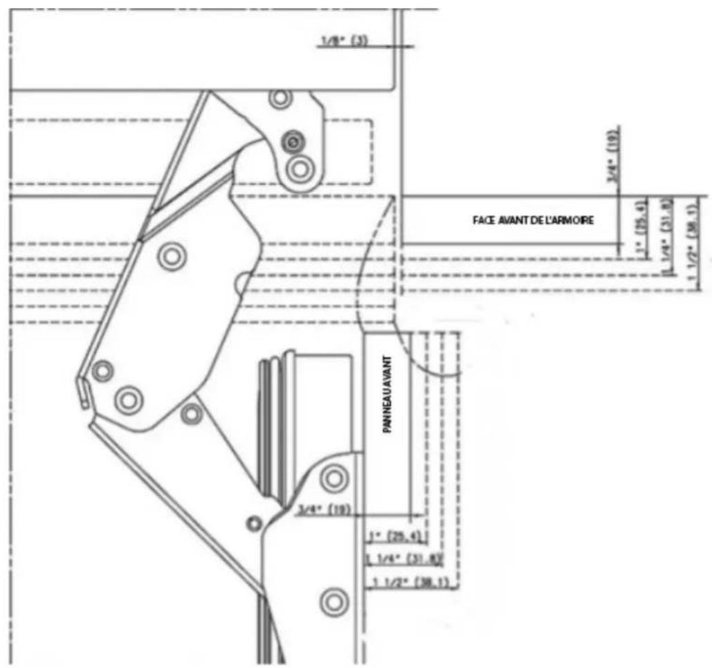 Fulgor Milano FM4BM30FBI - Choix de l'épaissur de la porte - 2