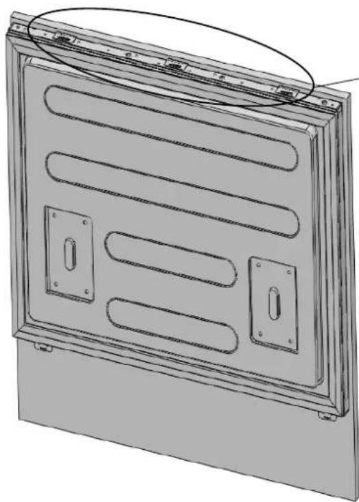 Fulgor Milano FM4BM30FBI - How to align the freezing door overlay panel to the lower section - 1