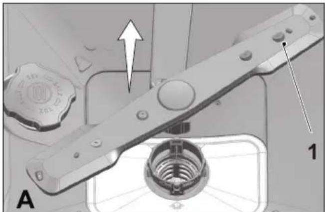 Fulgor Milano F6DWT24SS2 - LIMPIEZA DE LOS BRAZOS DE PULVERIZACIÓN - 1