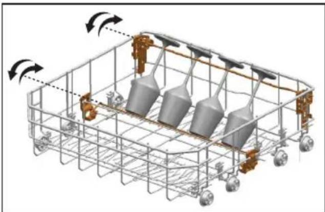 Fulgor Milano F6DWT24SS2 - LOWER BASKET GLASS HOLDER - 1