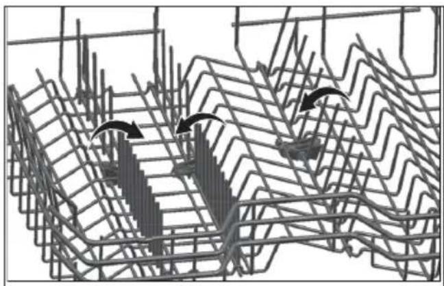 Fulgor Milano F6DWT24SS2 - COLLAPSIBLE UPPER BASKET WIRES - 1