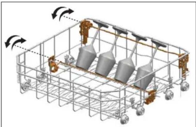Fulgor Milano F6DWT24SS2 - SOPORTES DEL LAVADO DE BANDEJAS - 2