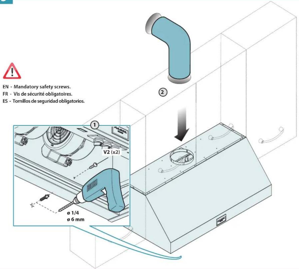 Fulgor Milano F6PC36DS1 - EN - Installation measurements - 5