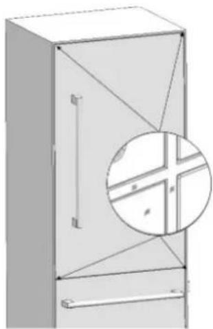 Fulgor Milano FM4BM30IFBI - Adjusting the Appliance with Respect to the Side Walls - 1